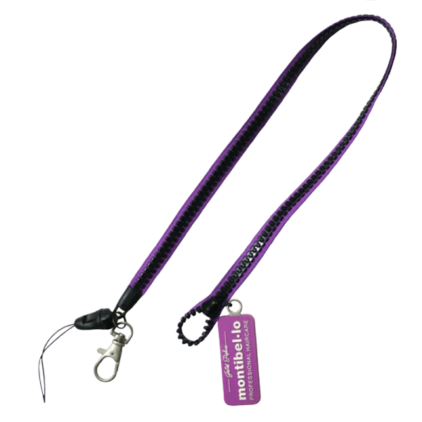 Personalised corded lanyards.