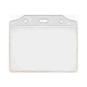 Plastic ID Holder. Overall Size: 11cm wide x 9.1cm high. Insert Size: 10.5cm wide x 7cm high.