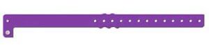 Purple plastic wristband without a logo. Perfect for events and cheap one time usage.