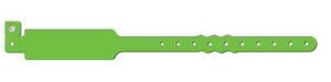 Green soft PVC wristband.