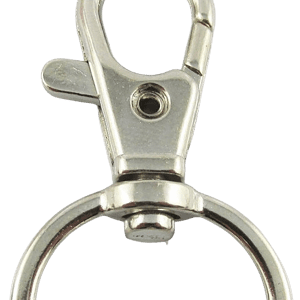 Close up of the QW Direct ATT-05 metal lanyard swivel hook which is available in various sizes to fit different lanyard widths.