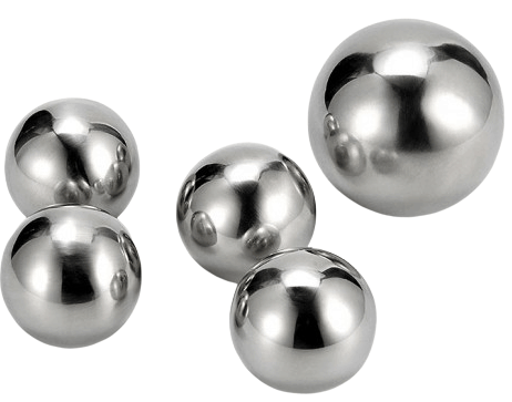 Examples of stainless steel ice balls.