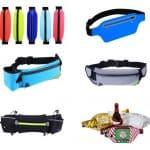 Product overdiew of a sports running belt waist bags.