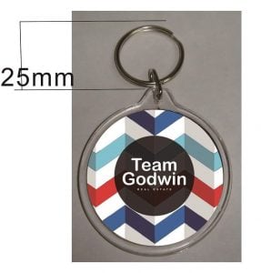 round_shape_personalised_acrylic_keyring