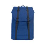 Front view of blue 15inch laptop backpack. These can be personalised.
