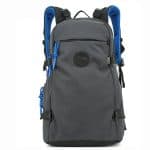 Front view of college laptop backpack.