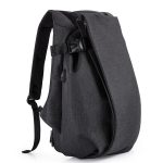 Front side view of a fashionable laptop backpack.