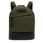Front view of a neoprene mens laptop backpack. Very lightweight and comfortable.