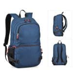 Navy blue outdoor camping backpack.