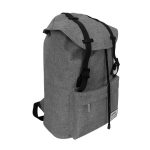 The front view of a grey coloured Polyester Laptop School Bag.