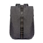 Front view of a smart laptop backpack.