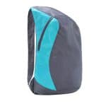 Front view of a durable folding backpack.