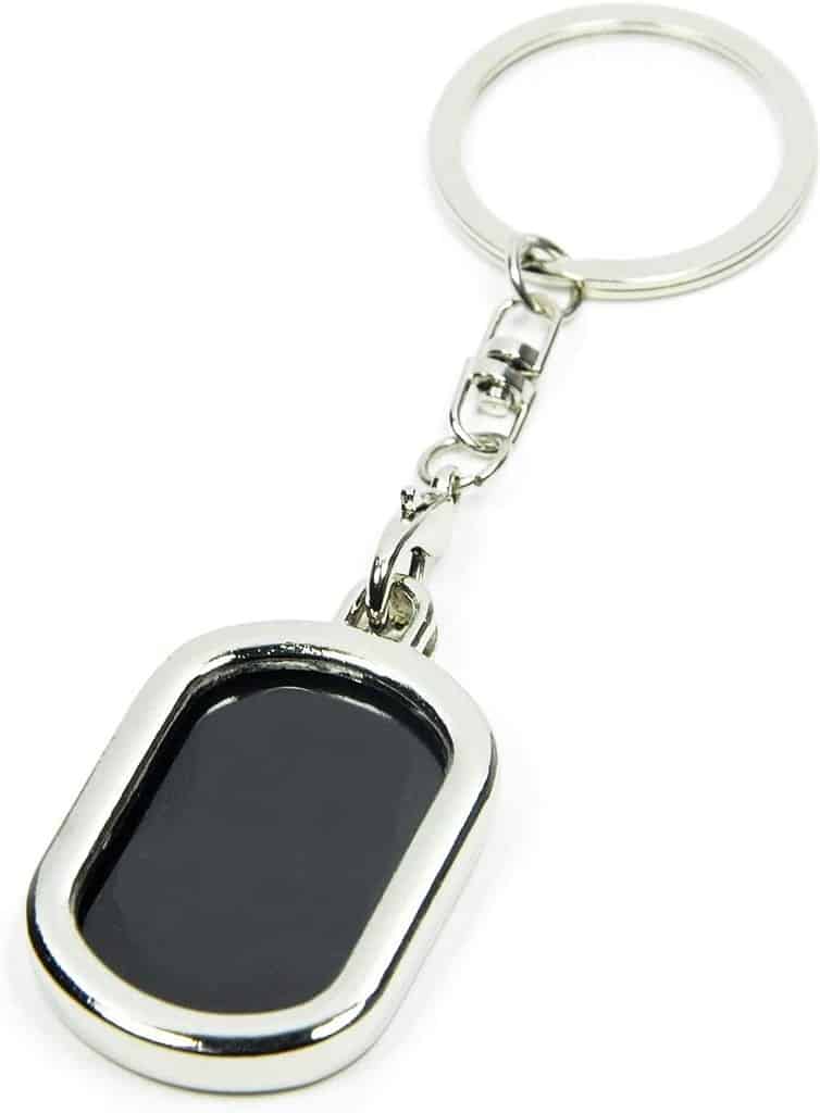 Frame For Key Rings (Buy Now) Rectangular Metal Photo Frame Keyring