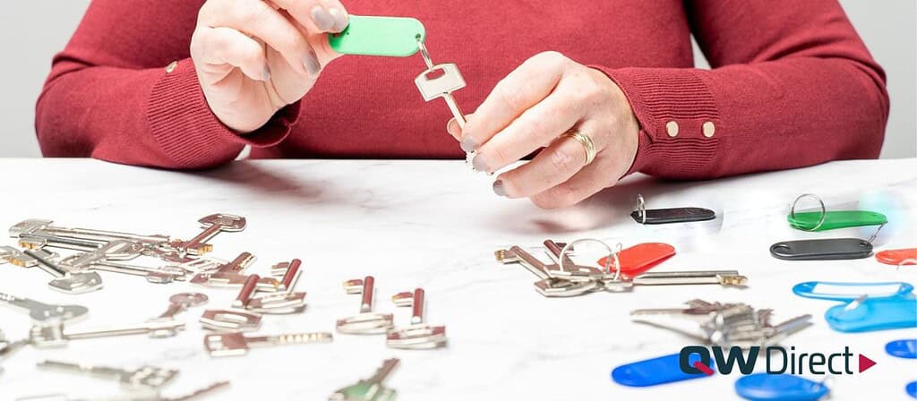 Custom keyrings durability testing showing tension torque and compression testing for promotional keyrings